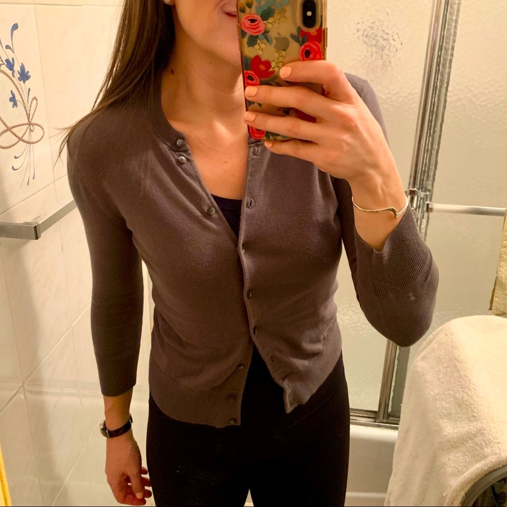 J.Crew Jackie Cardigan - Gray - Picture 9 of 11